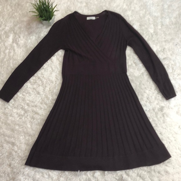 Calvin klein long sleeve sweater dress Clearance